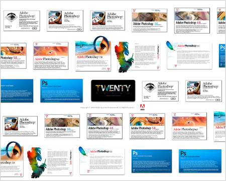 Adobe Photoshop誕生20周年壁紙