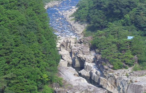 寝覚の床　遠景